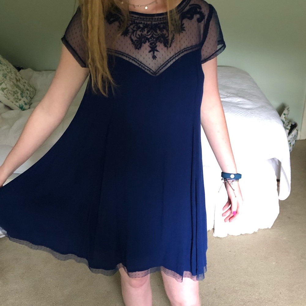 Deep blue party dress